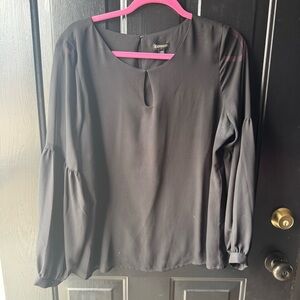 Express Black Bell Sleeve Dressy Women’s Blouse